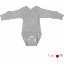 Merino body tričko ManyMonths Platinum grey