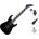 Jackson JS1X Dinky Minion AH FB Basic SET Black Електрическа китара
