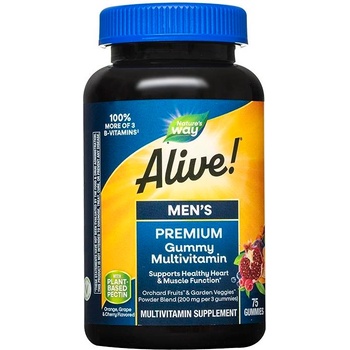 Nature's Way Alive Men's Premium Gummy, 75 таблетки, Nature's Way (15895)