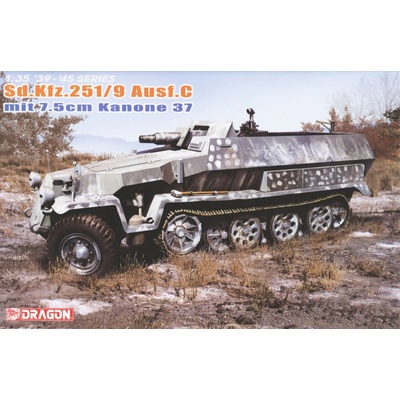 Dragon Model Kit military 6225 Sd.Kfz.251/9 Ausf.C EARLY PRODUCTION 1:35