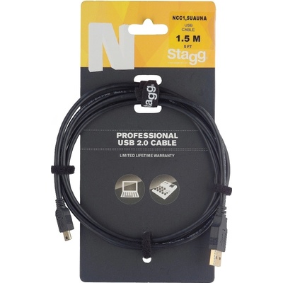 Stagg NCC1,5UAUNA USB A-MINI A 2.0 1,5m