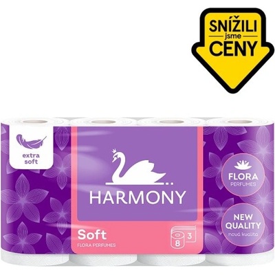 Harmony Soft Flora 3-vrstvý 8 ks – Zbozi.Blesk.cz