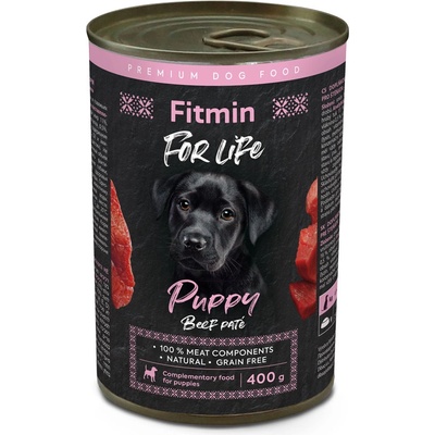 Dibaq Fitmin For Life Консервирано говеждо месо за кученца 400 g