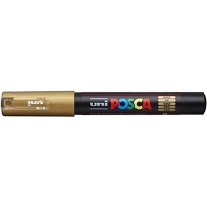 uni Декоративен маркер, 0, 7-1, 0 мм, UNI "Posca PC-1M", златен 285106000 (285106000)