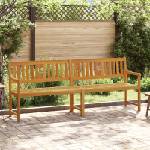 vidaXL Външна пейка 4 -местен 220 x 56 x 90 см Солидно акациево дърво (42028092)