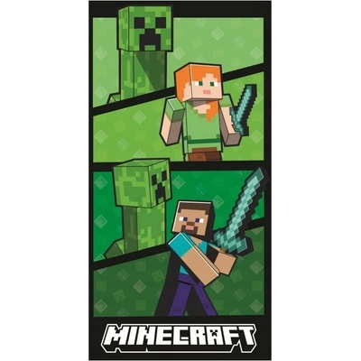Halantex osuška Minecraft 70 x 140 cm Steve Creeper