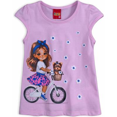 Dívčí tričko Kyly na kole růžové – Zbozi.Blesk.cz