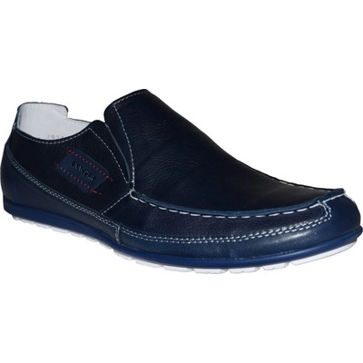 Kacper pánské mokasíny 1-0795 modré – Zboží Mobilmania