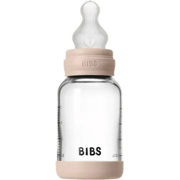 BIBS Стъклена бебешка бутилка Bibs - Със силиконов биберон, 120 ml, Blush (50191244)