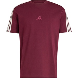 adidas Мъжка тениска adidas Adidas Kit 3-Stripes Regular T-Shirt - Maroon / Off White - размер XL (217-0472-0314)