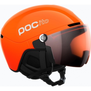 POC Детска скиорска каска POC POCito Obex Visor S2 Jr fluo orange/clarity pocito/partly sunny/lt orange