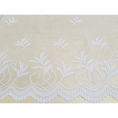 Žakárová záclona V 127 bílá 250 cm