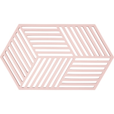 Zone Denmark Hexagon Поставка за горещи съдове, 24 см, светлорозова (36662)