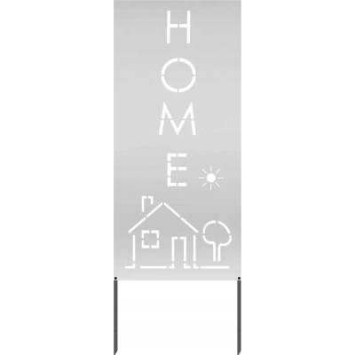 Dekorativní zahradní panel stříbrný 50 x 140 cm