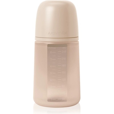 Suavinex Colour Essence SX Pro бебешко шише Medium Flow - Marshmallow Nude 240ml