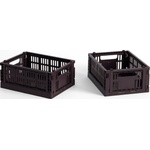 Hay Colour Crate Mini Кошници за съхранение бордо, 2 бр (AE358-A668-AG31)