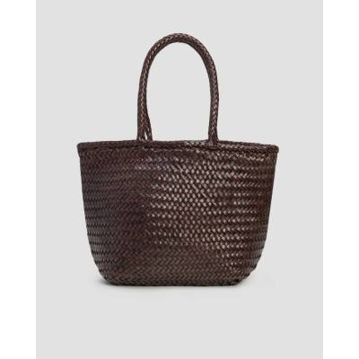 Kabelka Z Kožených řemínků Dragon Diffusion Grace Basket Small V Hnědé