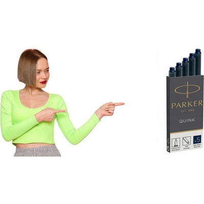 Parker 1950385 náplň do pera Černá Modrá 5 ks