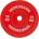 Sportmann Гумена тежест Bumper Plate SPORTMANN 25 кг / 51 мм- Червен