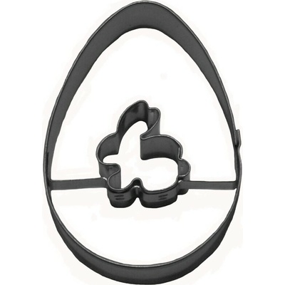 SMOLÍK COOKIE - Vykrajovačka vajíčko / zajačik pocínovaná, 5,5cm