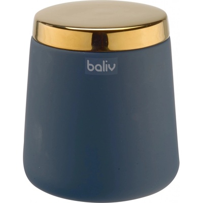 Baliv Kosmetická dóza zelená/zlatá keramická 11,3 x 10 cm