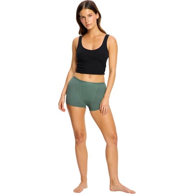 Modibodi menštruačné nohavičky Classic Boyshort Super Nocturnal Green