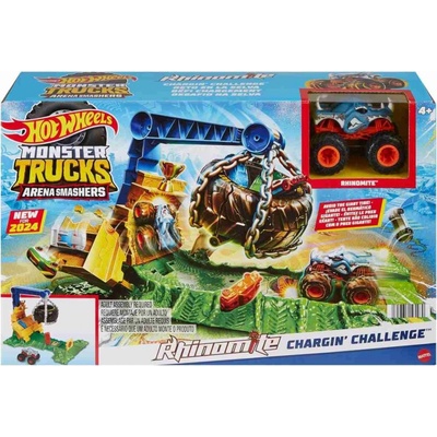 Mattel Hot Wheels MONSTER TRUCKS ARÉNA: VÝZVA PRO RHINOMITA HERNÍ SET