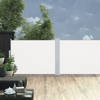 Dekorhome Zatahovací boční markýza 1,2x10 m Krémová