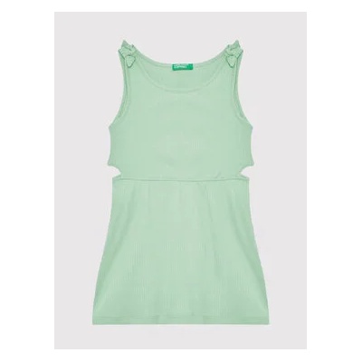 United Colors Of Benetton Лятна рокля 3HCGCV005 Зелен Regular Fit (3HCGCV005)