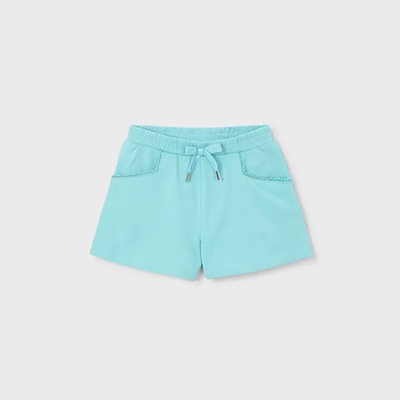 Mayoral Къси панталони трико basic в Синьозелен цвят за мини момиче Mayoral