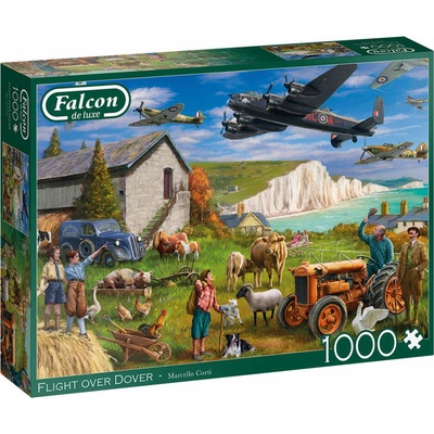 Falcon Letadla nad Doverem 1000 dílků