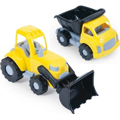 Dolu Veľký set nákladné auto a nakladač