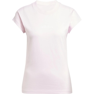 adidas Дамска тениска Adidas Essentials Linear Cotton T-Shirt Womens - Clear Pink
