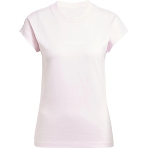 adidas Дамска тениска Adidas Essentials Linear Cotton T-Shirt Womens - Clear Pink