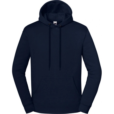 Fruit of the Loom mikina Iconic Premium Hooded Sweat s kapucí deep navy