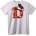 NOONEBRAND Тениска Коледна Буква D - 5XL, White