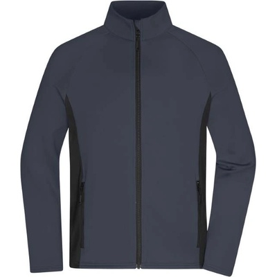 James & Nicholson JN 1860 Pánska trečová fleecová bunda carbonblack