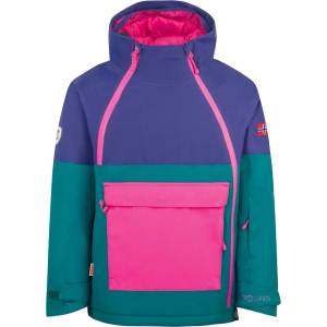 TROLLKIDS Детско ски яке Trollkids Kid's Eikedalen Jacket Ski jacket - Midnight Petrol / Deep Violet / Dark Pink - размер 116 (EU) (703-6158-0315)