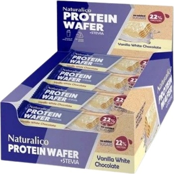 Naturalico Protein Wafer [16 x 40 грама грама] Ванилия с бял шоколад