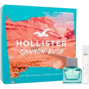 Hollister Canyon Rush for Him Darčeková sada pánska toaletná voda 50 ml a pánska toaletná voda 15 ml