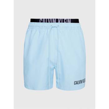 Calvin Klein Къси панталони Calvin Klein Intense Power Double Waistband Swim Shorts - Powder Aqua C7S