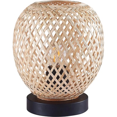 Polux Настолна лампа ZANZIBAR 1xE27/20W/230V Ø 18 см бамбук (SA2177)