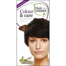 Hairwonder Colour & Care Bio prírodná dlouhotrvající farba na vlasy 3 Dark Brown - tmavo hnedá