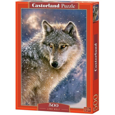 Castorland Lone wolf 500 pcs Пъзел 500 броя Фауна (GXP-570592)