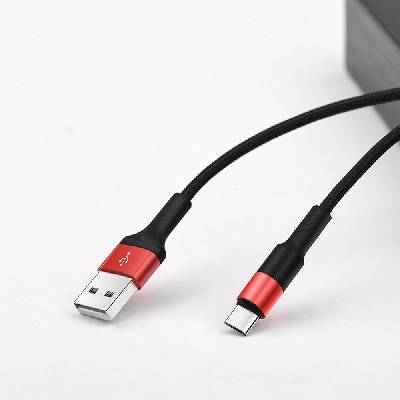 Hoco X26 USB-A na USB Type-C 10W 2A 1m černý/červený
