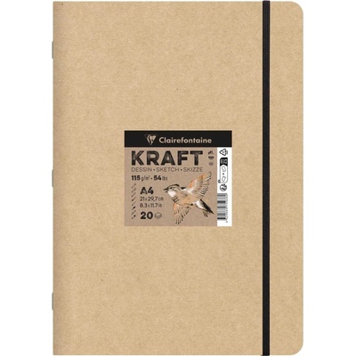 Clairefontaine 975938C Скицник 20 A4 115 g (975938C)