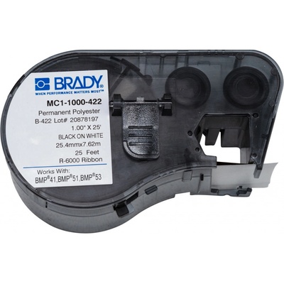Brady MC1-1000-422 / 131595, etikety, 25.40 mm x 7.62 m