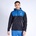 11 Degrees Men's Lithium Water Resistant Long Sleeve Rain Anorak - Black/Steel Blu