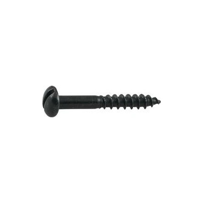 Ozdobný vrut do dřeva o 3 x 15 mm, plochá hlava, kované železo pozink patina