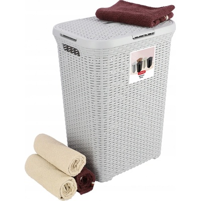 Curver Style Rattan 60 l světle šedý